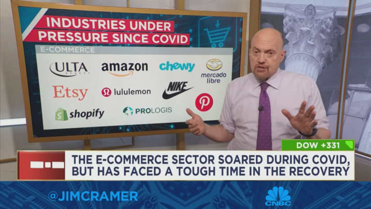 Cramer says the pain in e-commerce stocks is temporary