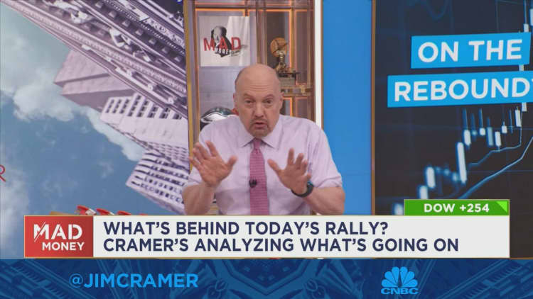 Jim Cramer breaks down why stocks rose on Monday