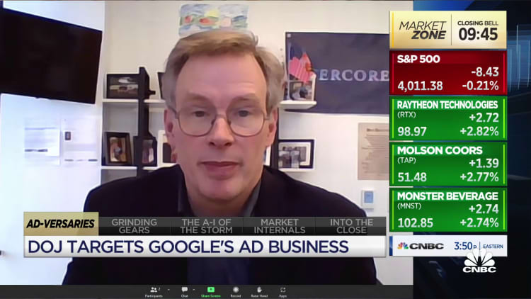 The DOJ lawsuit will be a lag on Google stock for years, says Evercore's Mark Mahaney
