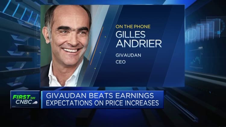 Givaudan CEO: Input costs have risen by 10%