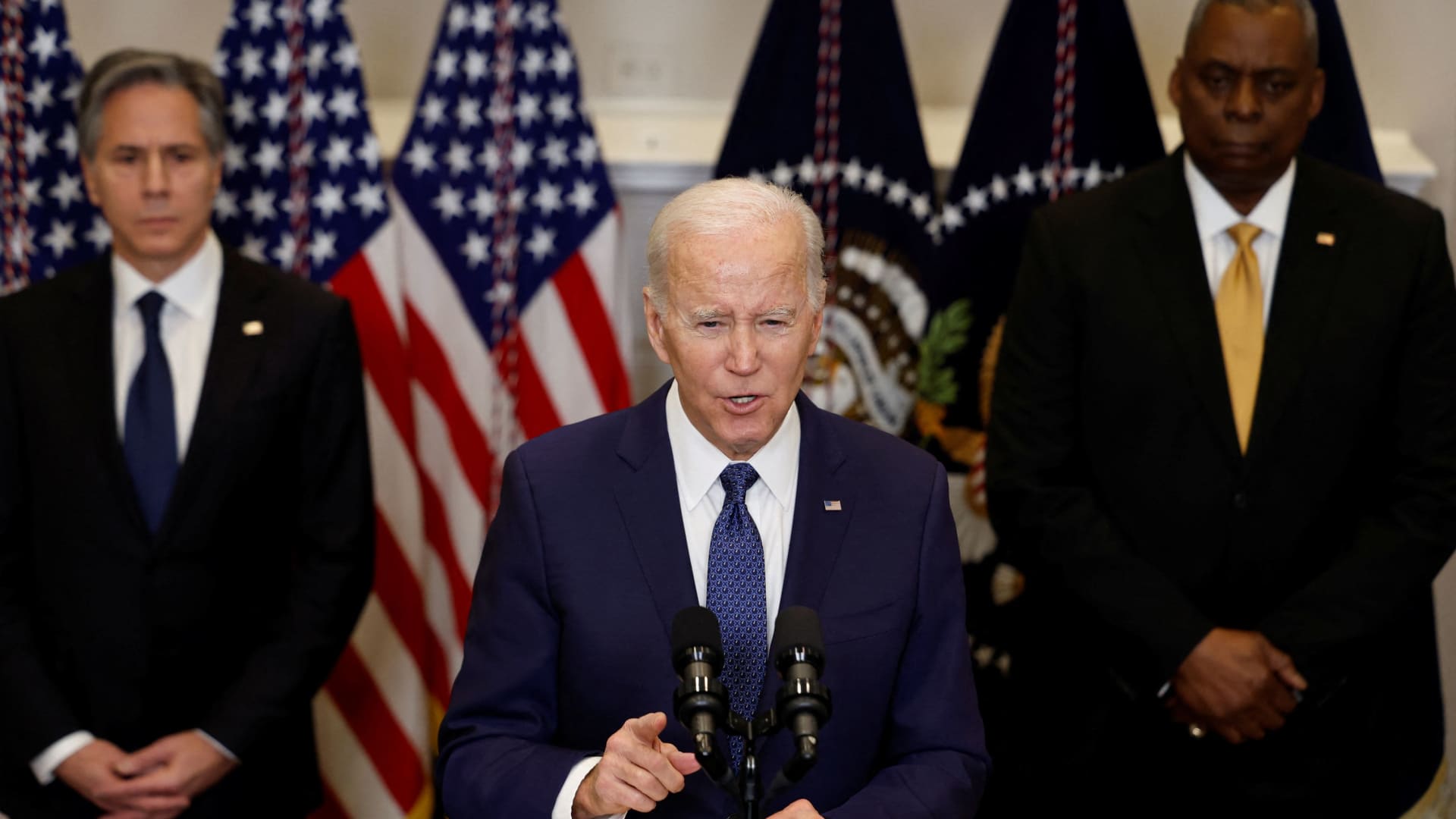 Biden touts job growth and slowing inflation rates in speech on economy