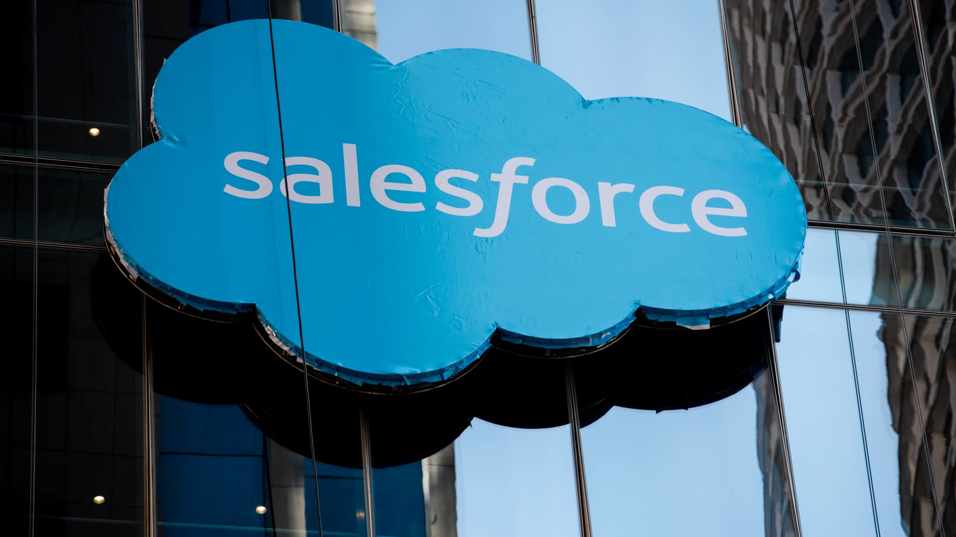 The Salesforce West office building in San Francisco, California, on Wednesday, Jan. 25, 2023.