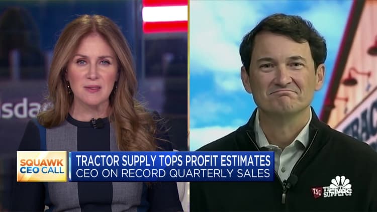 Inflation has peaked, says Tractor Supply CEO Hal Lawton