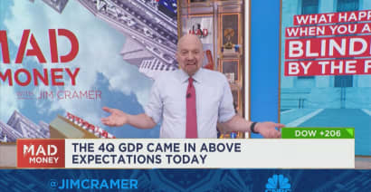 Jim Cramer credits strong earnings from Tesla and United Rentals for helping drive Thursday's gains