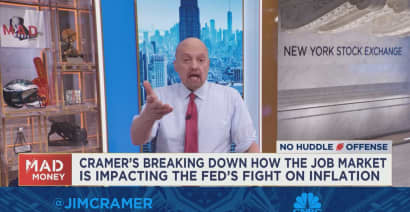 Jim Cramer gives his take on the labor market, wage inflation and the Federal Reserve