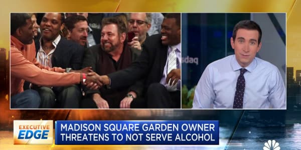 Madison Square Garden owner threatens not to serve alcohol