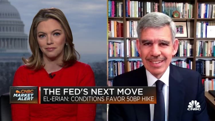 Mohamed El-Erian says I would be shocked if the Fed did anything but raise rates by 25 bps
