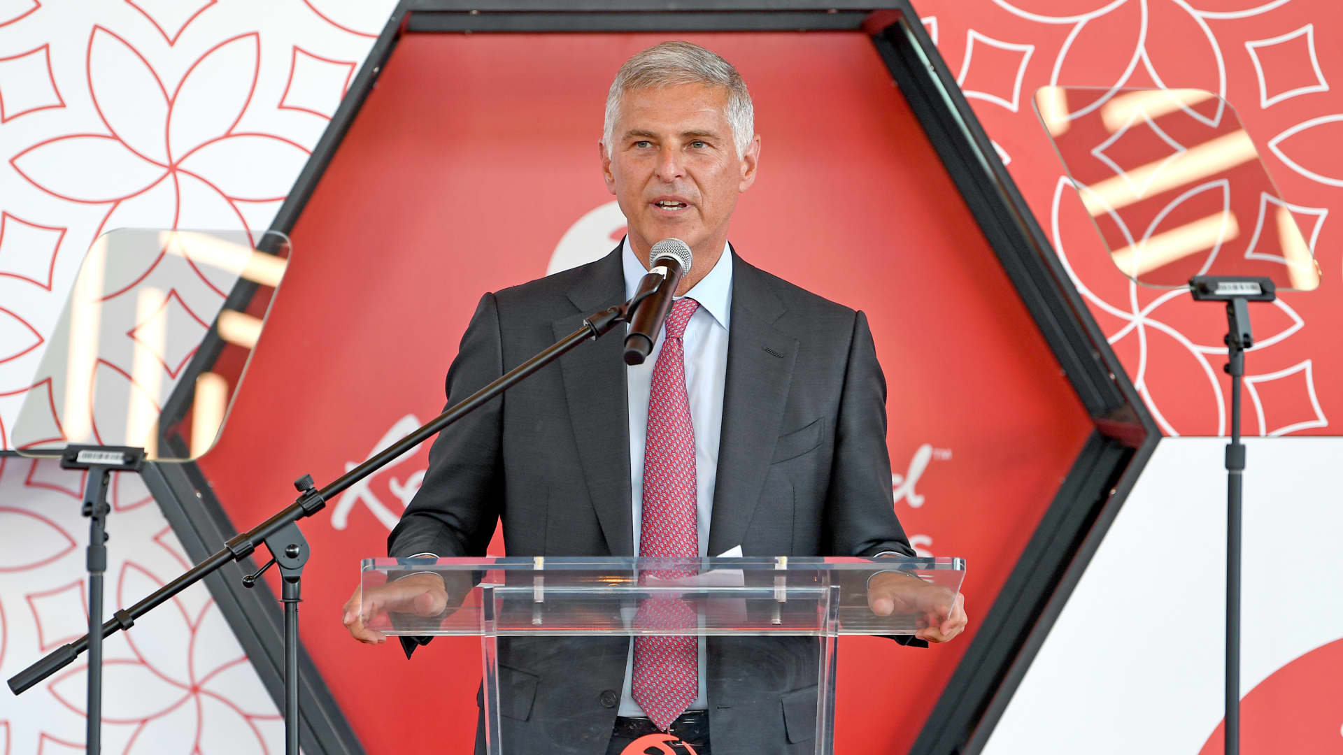 President & Chief Executive Officer of Hilton Christopher J. Nassetta speaks onstage during the Resorts World Las Vegas Grand Opening on June 24, 2021 in Las Vegas, Nevada.