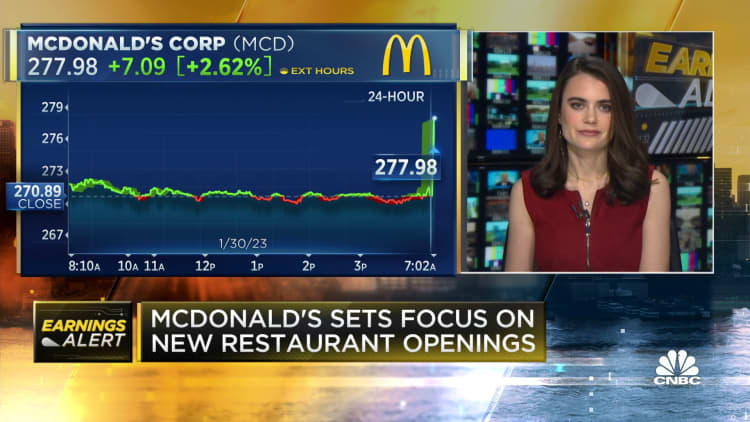McDonald's stock jumps after earnings beat estimates on top and bottom line