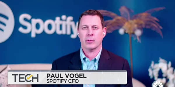Watch CNBC's full interview with Spotify CFO Paul Vogel