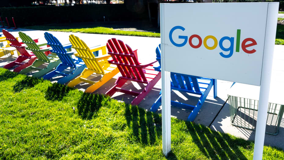 Google headquarters in Mountain View, California, US, on Monday, Jan. 30, 2023. Alphabet Inc. is expected to release earnings figures on February 2. Photographer: Marlena Sloss/Bloomberg via Getty Images