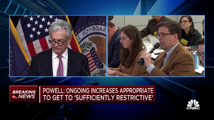 Expect 'ongoing' interest rate hikes to remain appropriate, says Fed Chair Jerome Powell