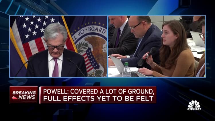 Slowing inflation remains at an early stage, says Fed chair Jerome Powell