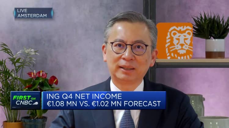 ING's CFO said that interest rates will continue to rise