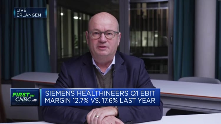 Siemens Healthineers' CFO says he's 'super happy' about business momentum