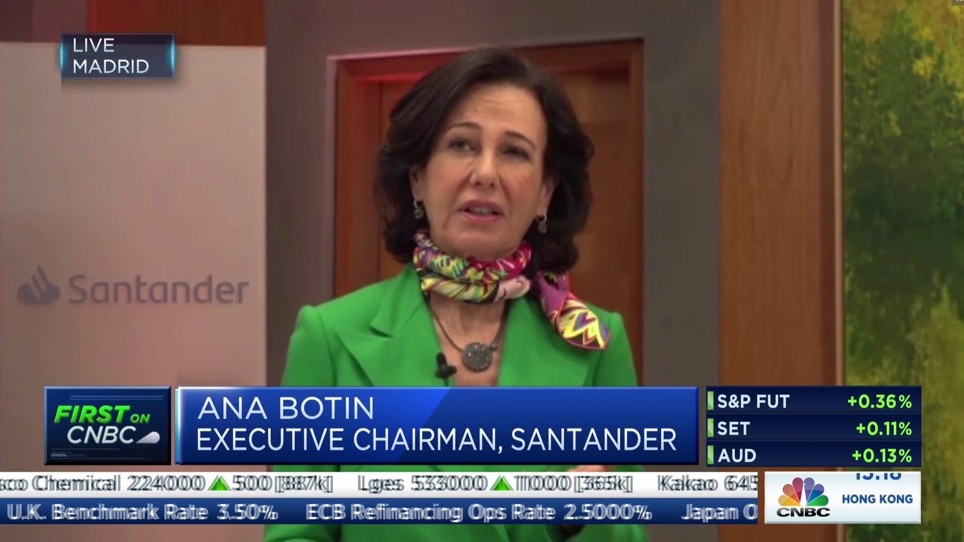 'Proud of our results,' says Santander CEO as company beats interest income estimate