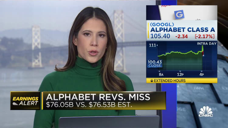 Alphabet misses on revenue and EPS