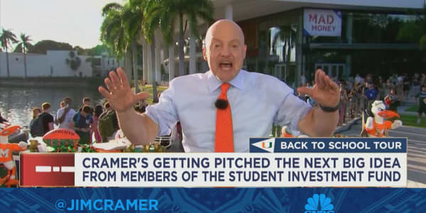 Jim Cramer reviews stock pitches from students at the Miami Herbert Business School