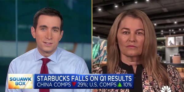Starbucks CFO: We expect the back half of the year to be stronger than Q1 and Q2