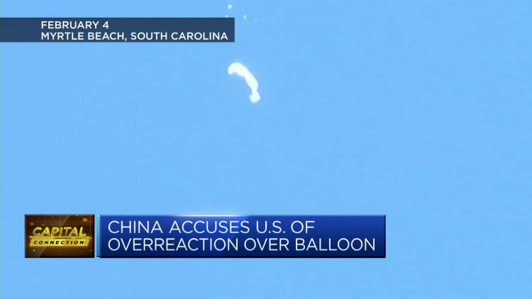 Downed suspected spy balloon raises tensions between U.S. and China