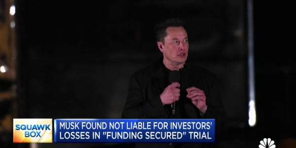 Musk found not liable for investors' losses in 'funding secured' trial