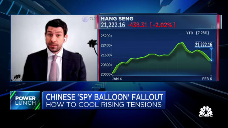 U.S.-China relations under increased strain following spy balloon incident