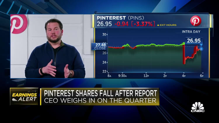 We're performing quite well, says Pinterest CEO Bill Ready, after earnings