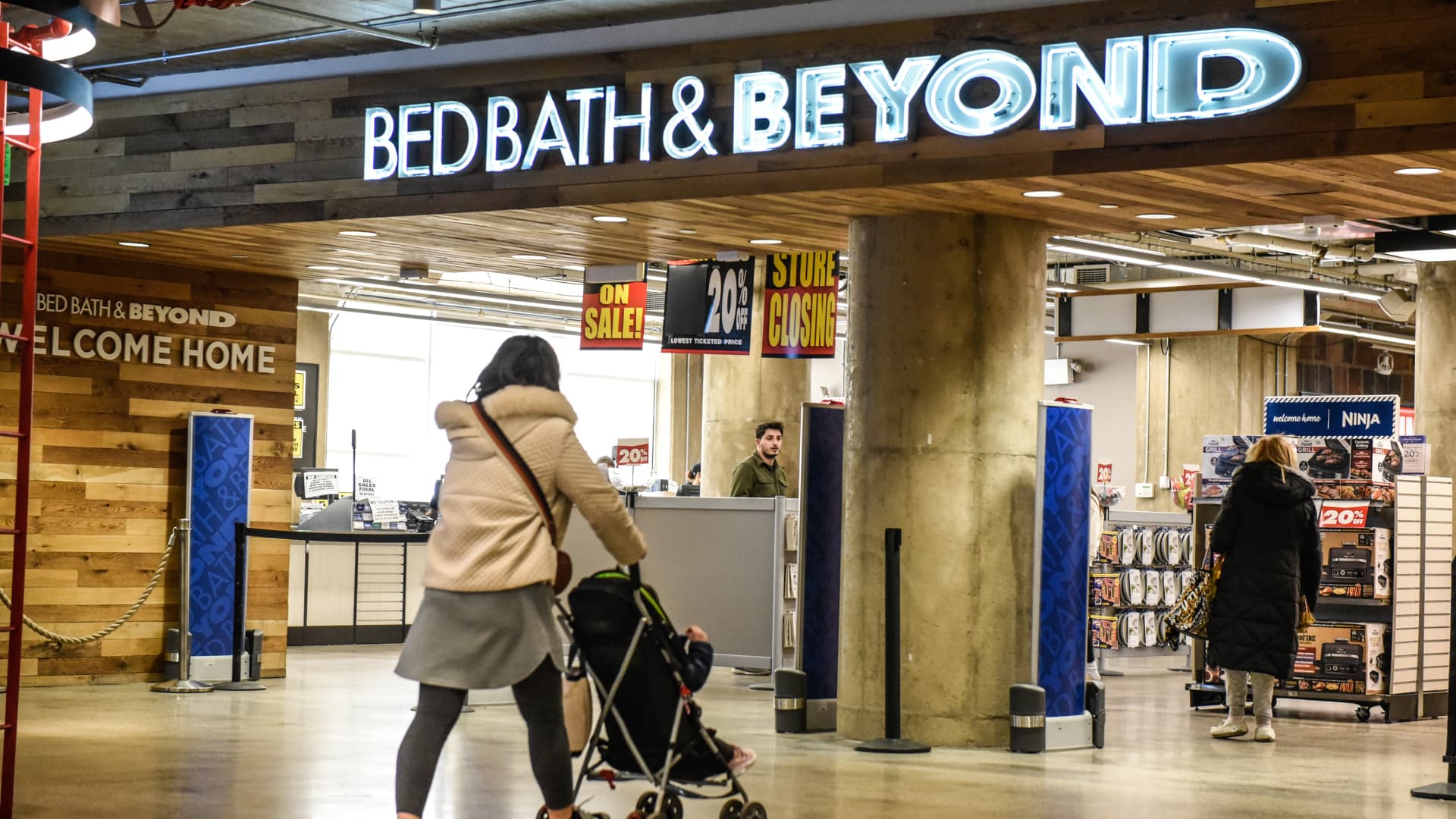 Stocks making the biggest moves midday: Bed Bath & Beyond, EVgo, UBS and more