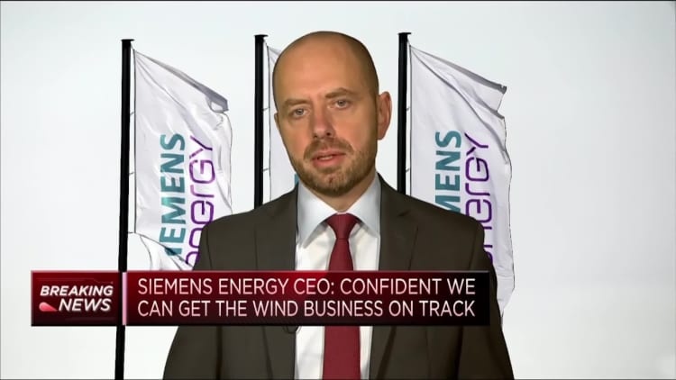 Siemens Energy wind business is stabilizing, CEO says