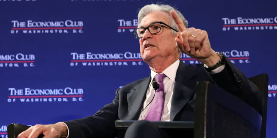 Fed Chair Powell says inflation is starting to ease, but interest rates still likely to rise