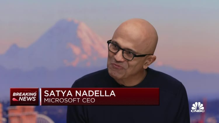 Microsoft CEO Satya Nadella says AI will make existing jobs more productive.
