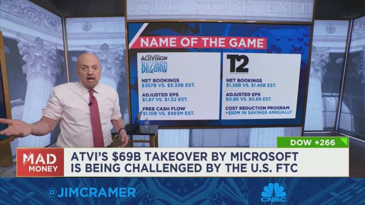 Cramer gives his thoughts on Activision Blizzard's final quarter