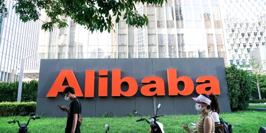 Alibaba shares fall 7% after the Chinese tech giant posts 86% drop in profit