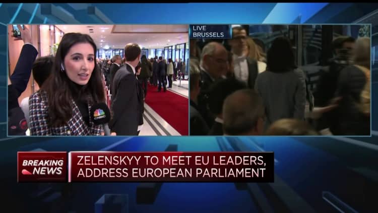Zelenskyy of Ukraine visits Brussels