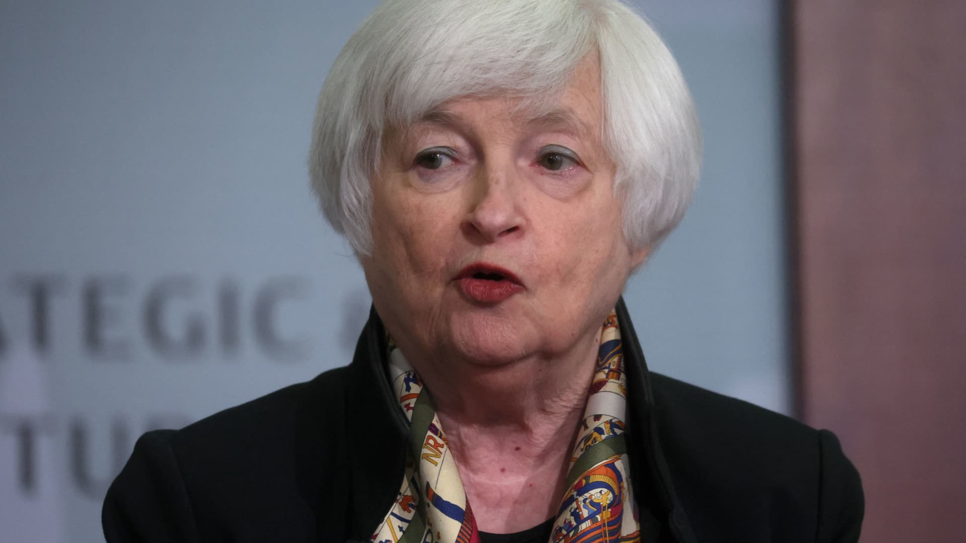 Watch Treasury Secretary Janet Yellen converse stay to banking convention