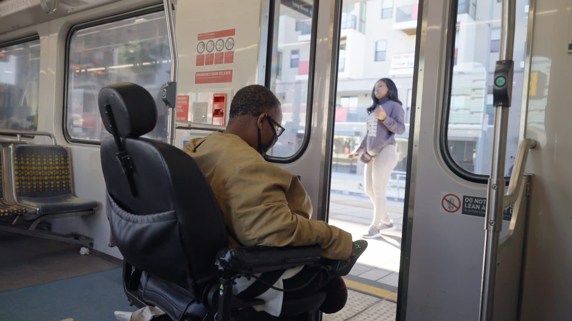 Simmons relies on public transportation to get around especially since she can't just fold up her wheelchair and get into a car.