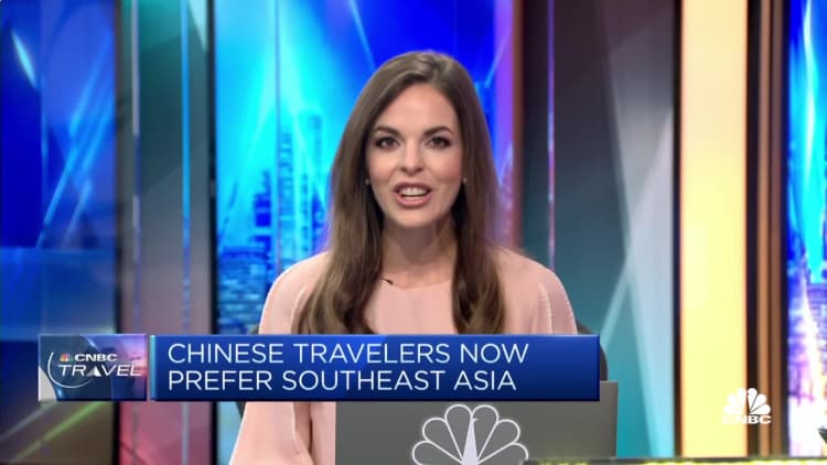 Chinese travelers choose Southeast Asia over East Asia