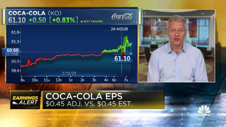 Le PDG de Coco-Cola, James Quincey, sur les résultats du quatrième trimestre : nous avons bien terminé l'année