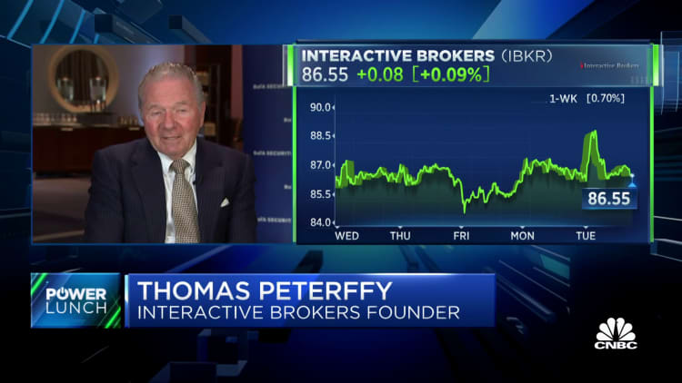 Traders have lightened their portfolios and transferred risk-taking to options, says Interactive Brokers' Peterffy