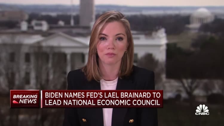 Biden names Fed's Brainard to lead National Economic Council