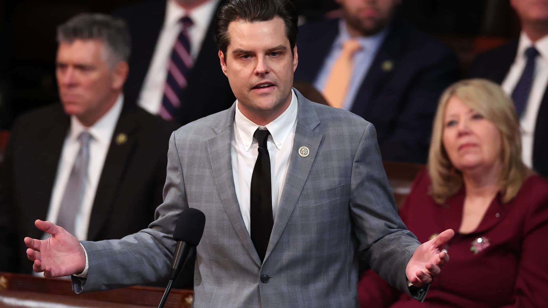 Lady arrested for allegedly throwing wine at Rep. Matt Gaetz