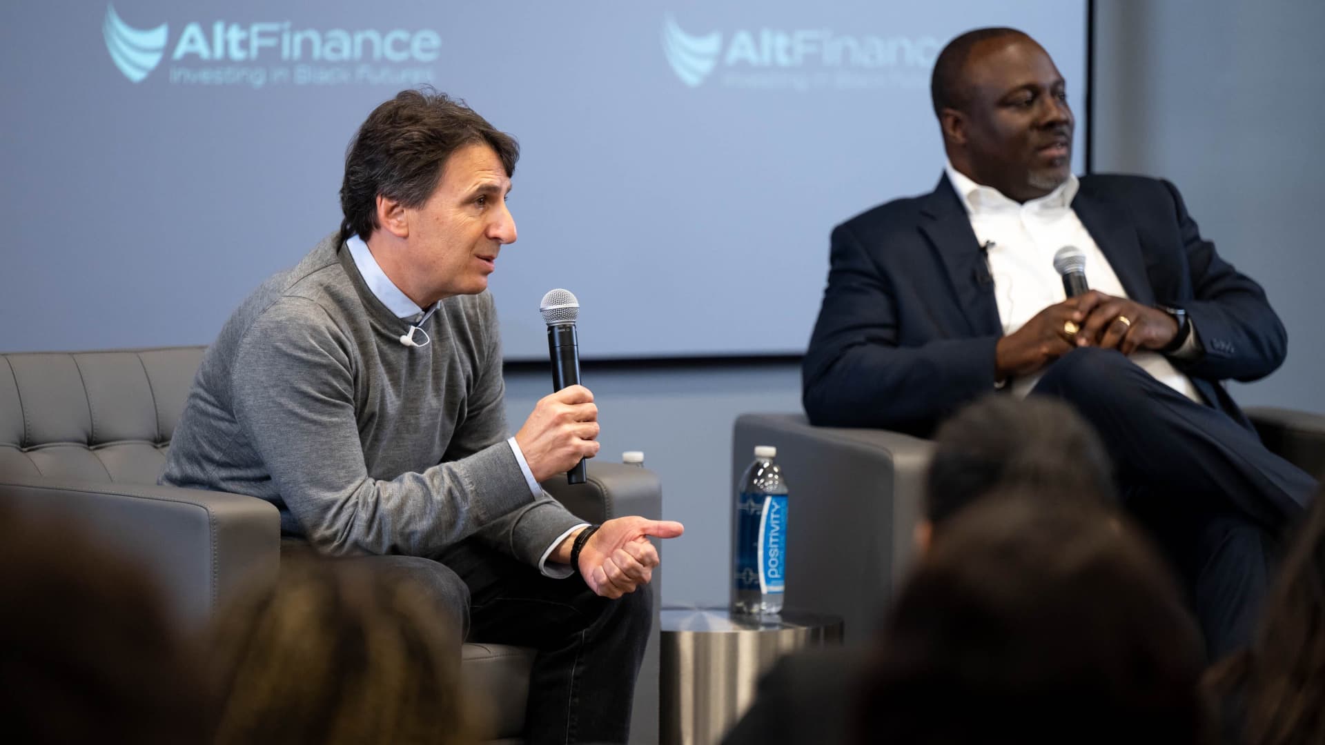 Marc Rowan, CEO of Apollo Global Management, and Marcus Shaw, CEO of AltFinance