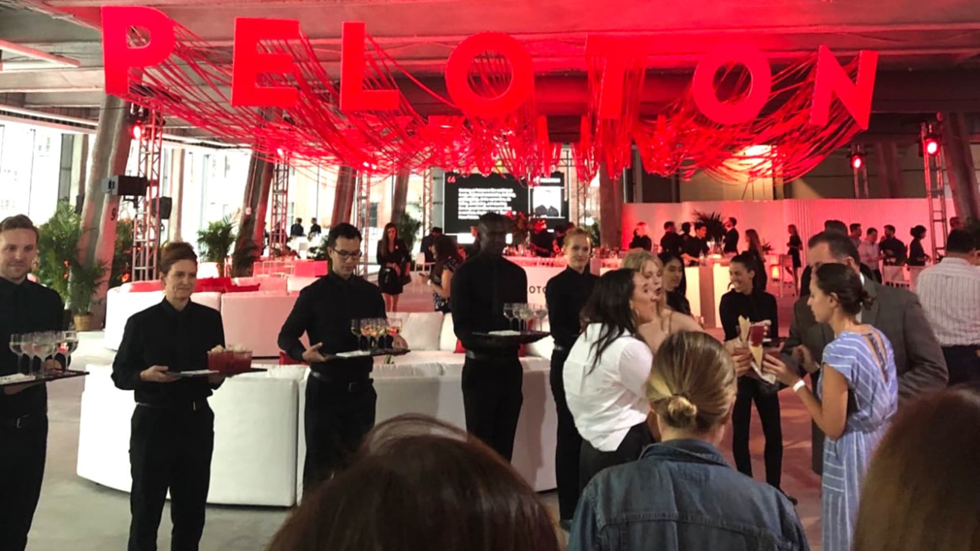 Peloton's IPO party at Hudson Yards the night they went public, Sept. 26, 2019.