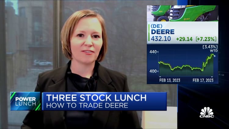 Three-Stock Lunch: DE, AN and MRNA