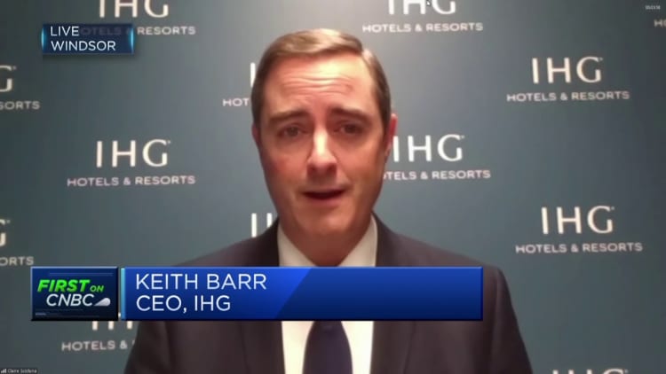 IHG CEO: Demand returning to pre-pandemic levels