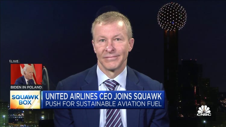 United Airlines CEO on push for sustainable aviation fuel