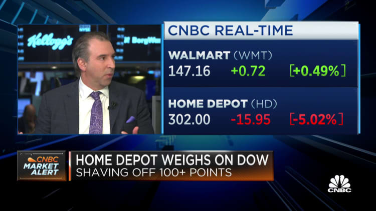 Home Depot is being hurt by the housing market trend as well, says D.A. Davidson's Michael Baker
