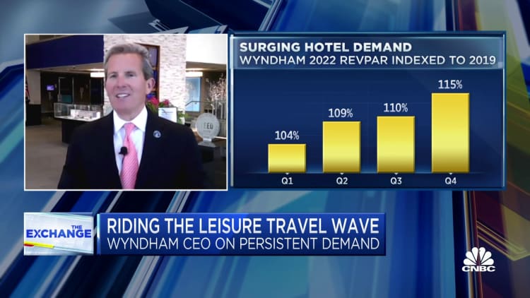 Infrastructure related business travel is a major tailwind for Wyndham, says CEO Geoff Ballotti