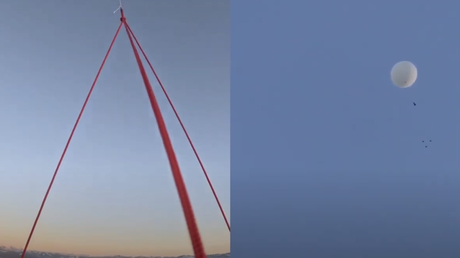 A view from the Make Sunsets balloon launched in Nevada.
