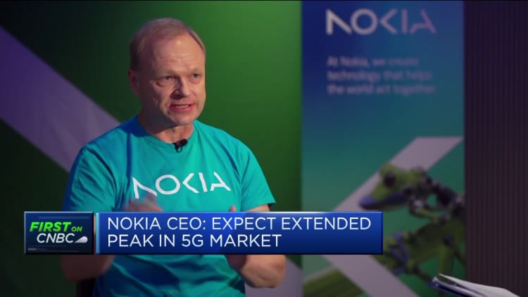 Nokia CEO expects 5G market peak to be extended for years